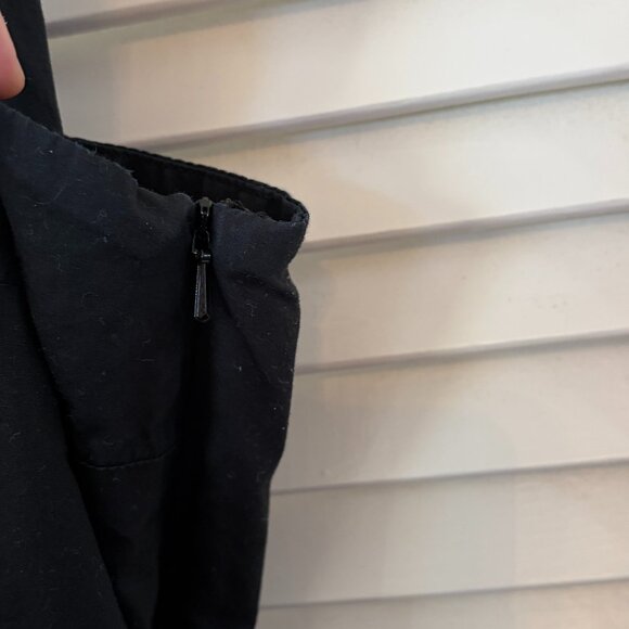 Banana Republic women's Poplin Tiered Maxi sundress 16 black square neck - Picture 6 of 14